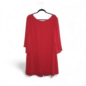 Sz 18 Women’s Red Mini Dress  - Lined and Lightweight